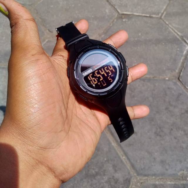 Jam tangan energi solar lithium skmei original