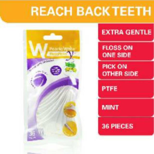 Pearlie white floss pick Y / pearlie white dental floss /