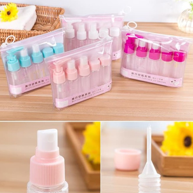 Botol Wadah Kosmetik Mini Kosong Bahan Plastik Ukuran 10ml