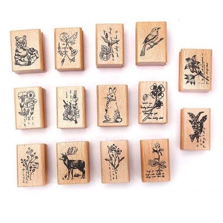 Wooden Stamp - Forest World Series