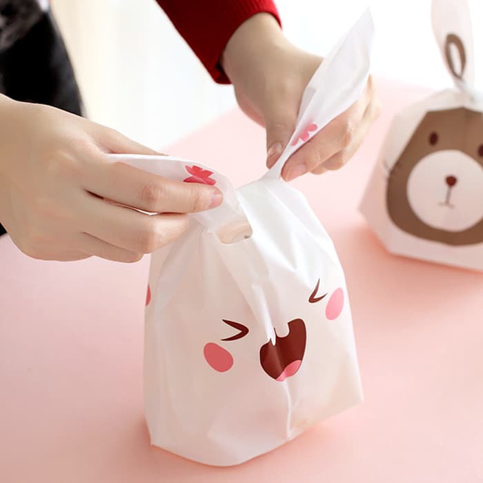 

Jual packing rabbit plastik boneka kantong cookies souvenir ulang tahun new Murah