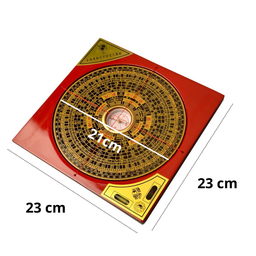 Luo Pan / Luo Jing / Kompas Luopan Fengshui San Yuan Kompas Fengshui Magnetik 20 cm/23 cm