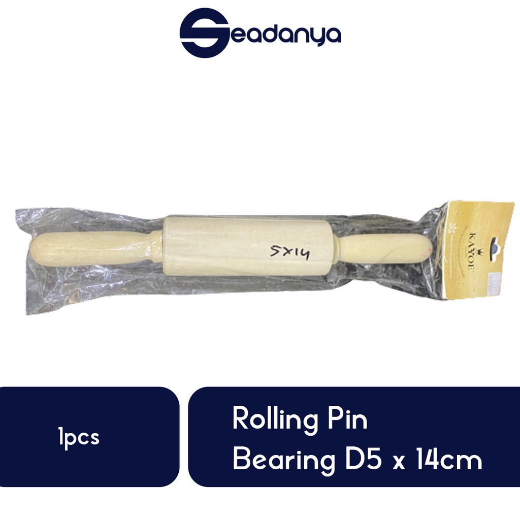 

Rolling Pin Bearing Diameter 5cm x Panjang 14cm Kayu/Roller Adonan Kue/Roti/Roll/Gulungan/Penggilas