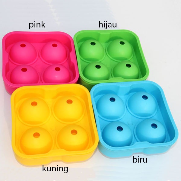 cetakan es batu bulat spherical ice cube mold krm008 (2D1)