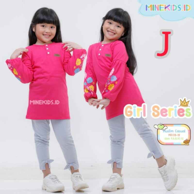 Setelan anak Muslim Casual MK-08 Minekids.id usia 6 hingga 10 tahun