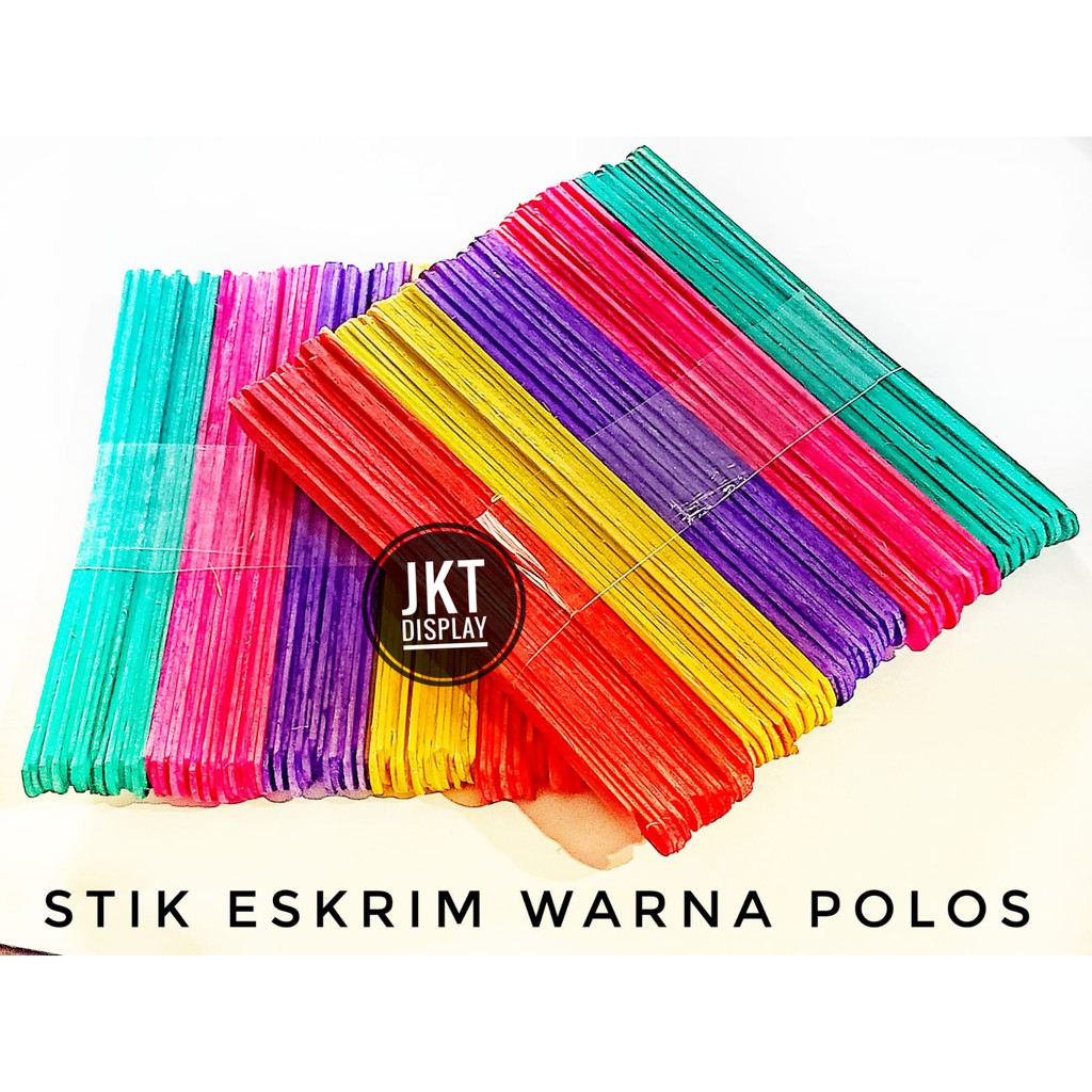 Stik Es Krim Warna Warni  Stick Ice Cream Berwarna Stik 