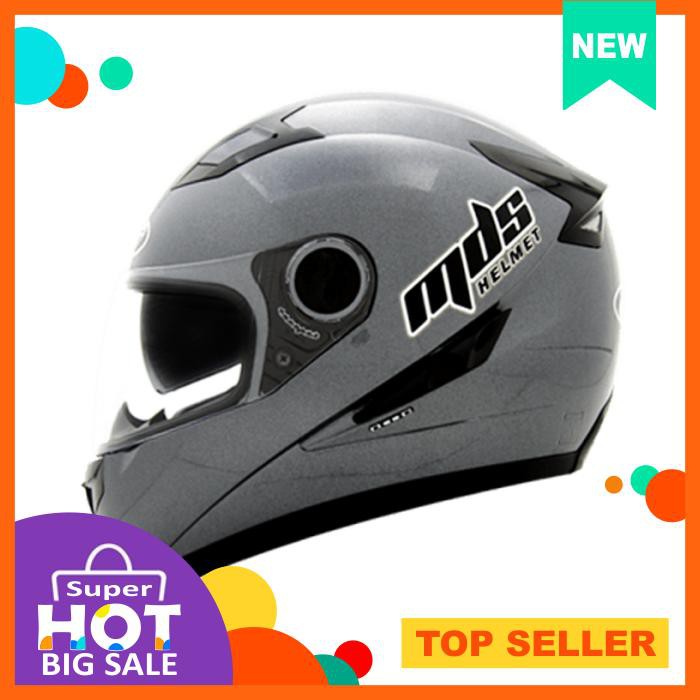 Helm Mds Provent Gunmet Solid Full Face Visor Gunmetal Grey
