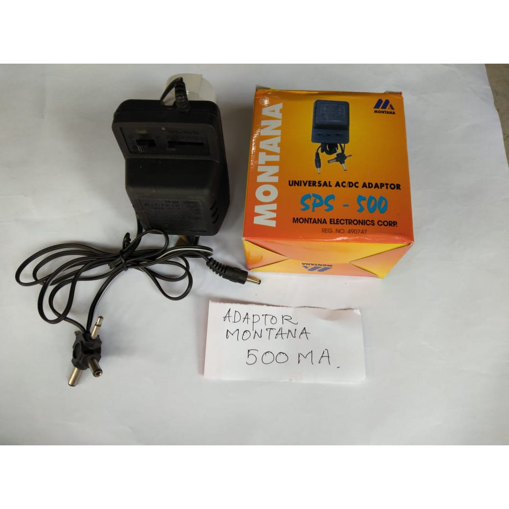 Adaptor 500mA 1000mA Montana 3v,4.5v,6v,7.5v,9v &amp; 12v ( Multi Output DC )