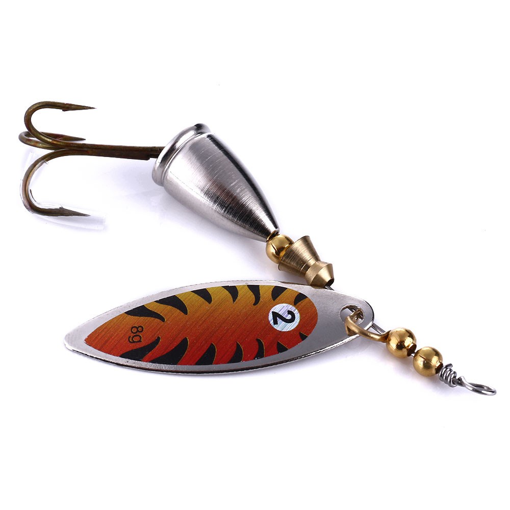 HENGJIA 1pcs 7.8cm/10g Umpan Payet Sequin Pancing Spinner Spoon Fishing Lure Swimbait Bass Ikan