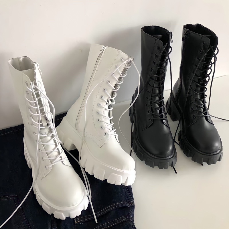 Boots import wanita sepatu fashion harajuku style korea premium woman