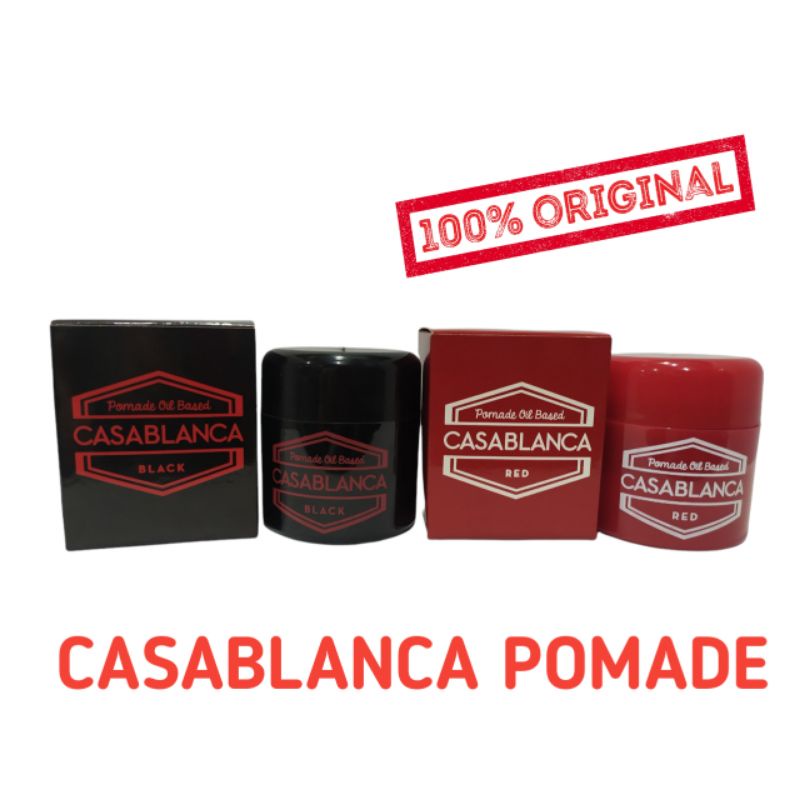 MINYAK RAMBUT CASABLANCA POMADE/ CASABLANCA POMADE MINYAK RAMBUT HAIR POMADE OIL BASED 50 GRAM [BLAC
