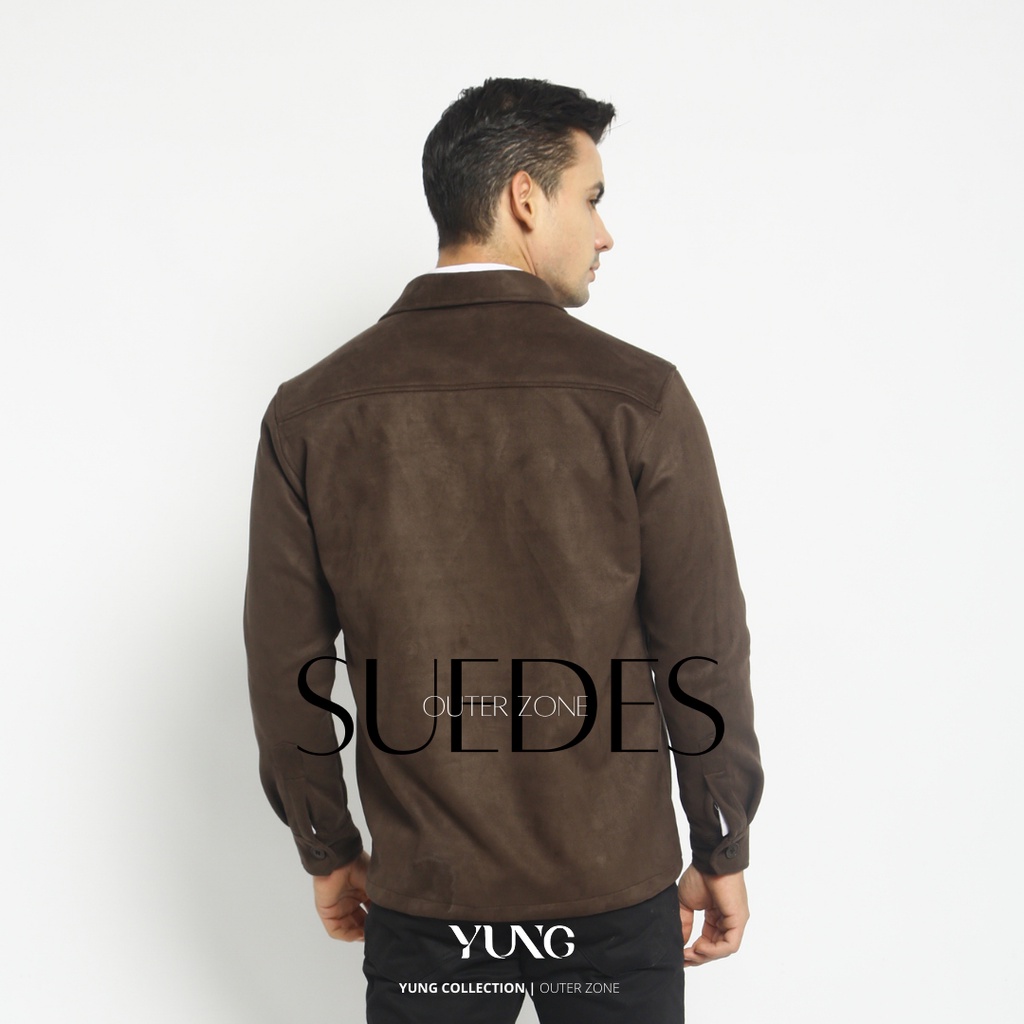 Kemeja Outer Suede YUNG | Premium Suede Quality