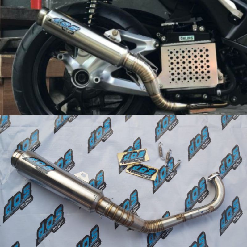 Knalpot Aerox Dos Muffler Original Jogja Stainless Steel Original Racing Jogja juraganknalpotjogja