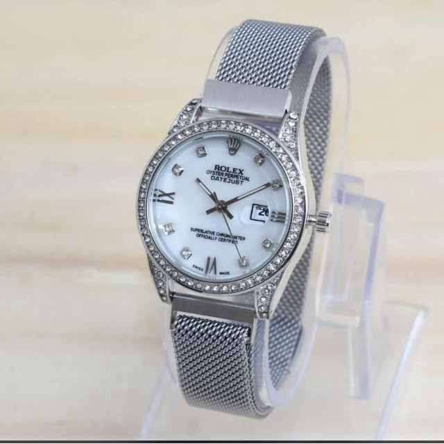 PA JAM TANGAN MURAH PASIR RANTAI TANGGAL MAGNET PREMIUM ANALOG FASHION // RX014