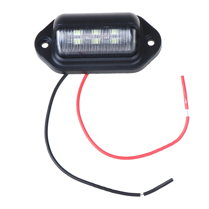 1 Pc Lampu Plat Nomor Kendaraan Tipe 6 LED 12V Tahan Air Untuk Mobil Truk Trailer