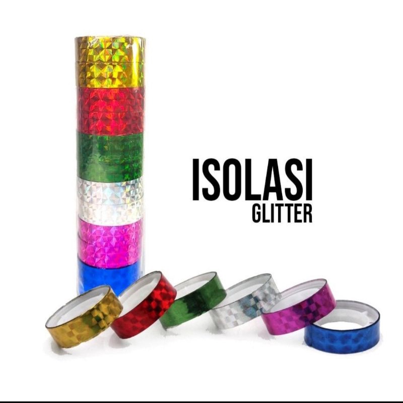 

Solatip / Isolasi / Solasi Hologram tipis (isi 12 roll)