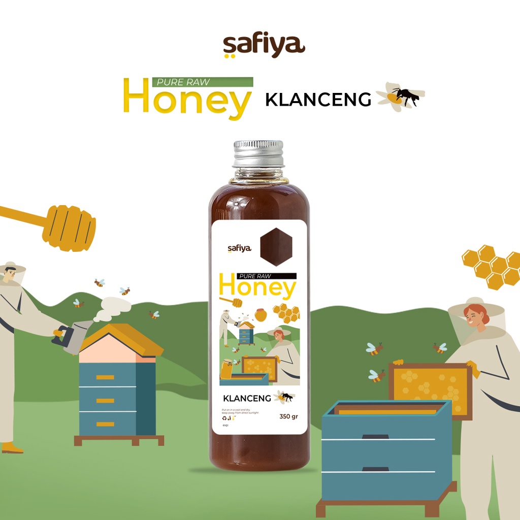 Madu Murni Asli 350 Gram | Safiya Raw Honey Premium Original Series