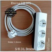 kabel sambungan listrik/kabel extension SNI Eterna + Broco 4 meter