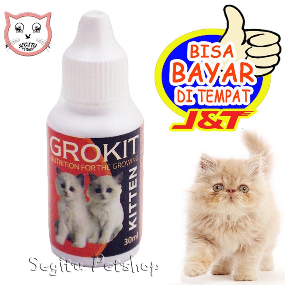 VITAMIN KUCING PERTUMBUHAN ANAK KUCING KITTEN GROKIT