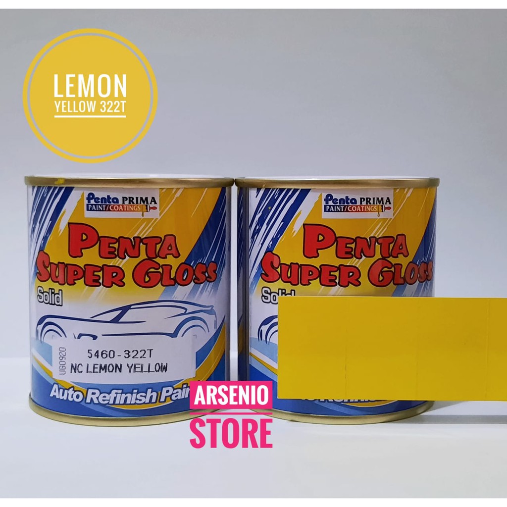 Penta Lemon Yellow 322T gloss Kuning Lemon - Cat Duco Kuning Lemon