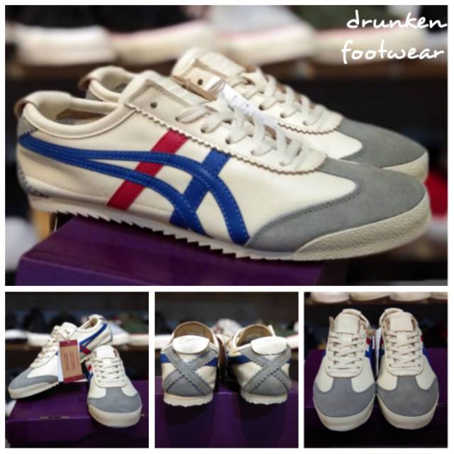 SEPATU ONITSUKA TIGER MEXICO 66 DELUXE WHITE - ORIGINAL - IMPORT JAPAN MIRROR RUNNING PRIA WANITA