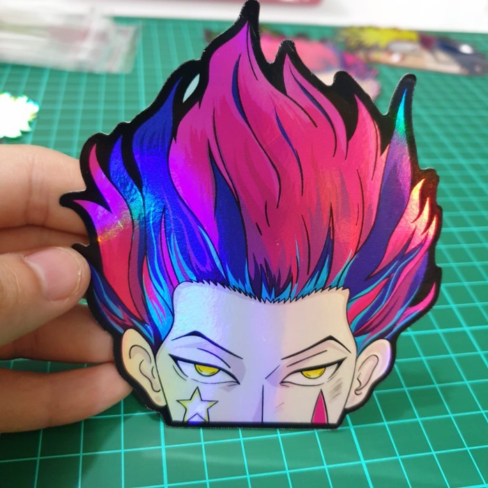 Sticker Hologram Anime - PHS37 - Besar - Hunter x Hunter - Hisoka