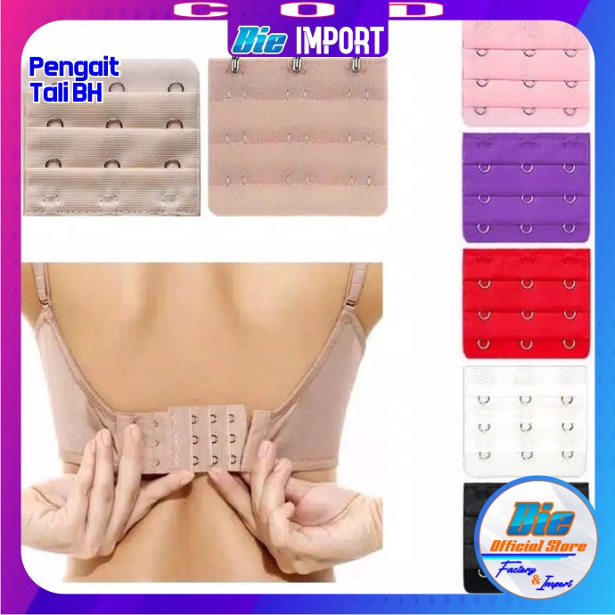 Pengait Bra Extension / Tali BH 2 &amp; 3 Baris Impor Best Seller