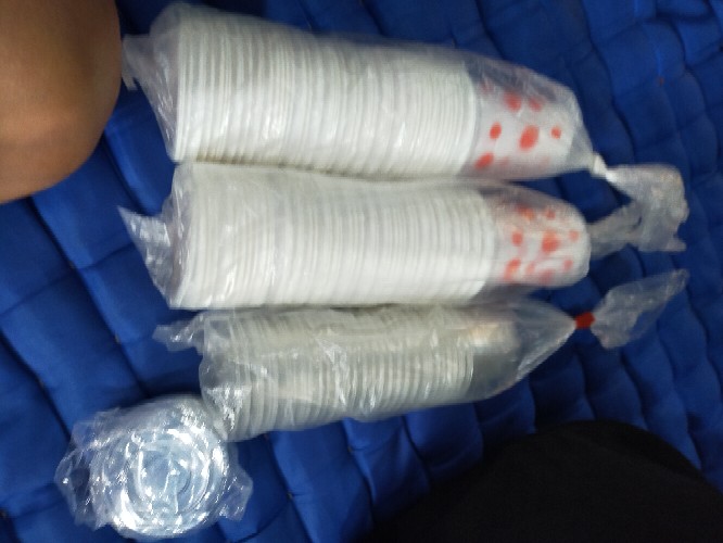 [50pcs] Gelas Plastik Agar-agar 100ml / Wadah Saus Keju Bertutup