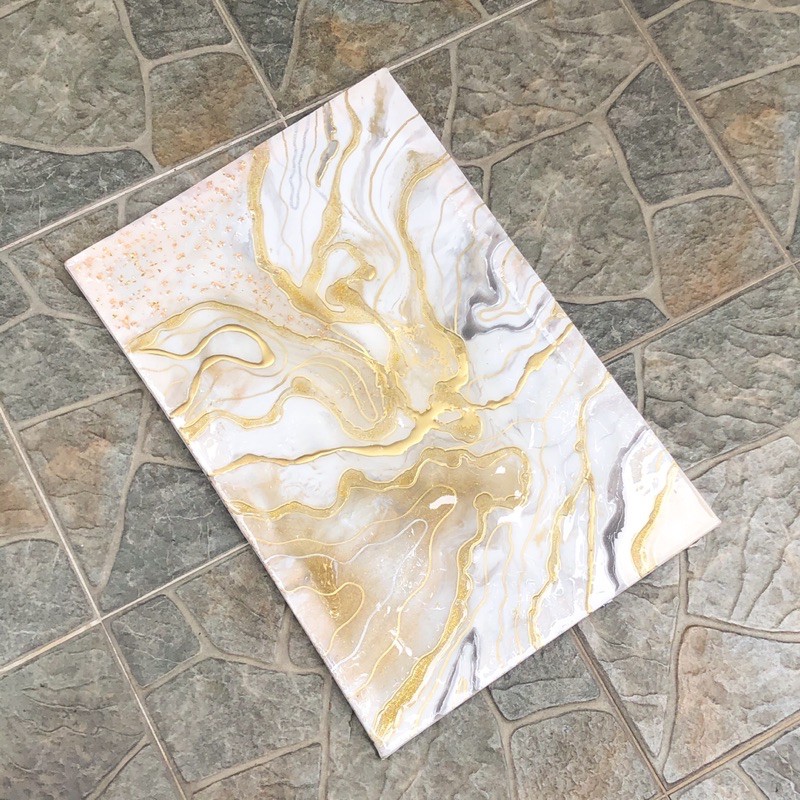 Lukisan Dinding | Dekorang Dinding Lukisan Kanvas | Resin Art on Canvas