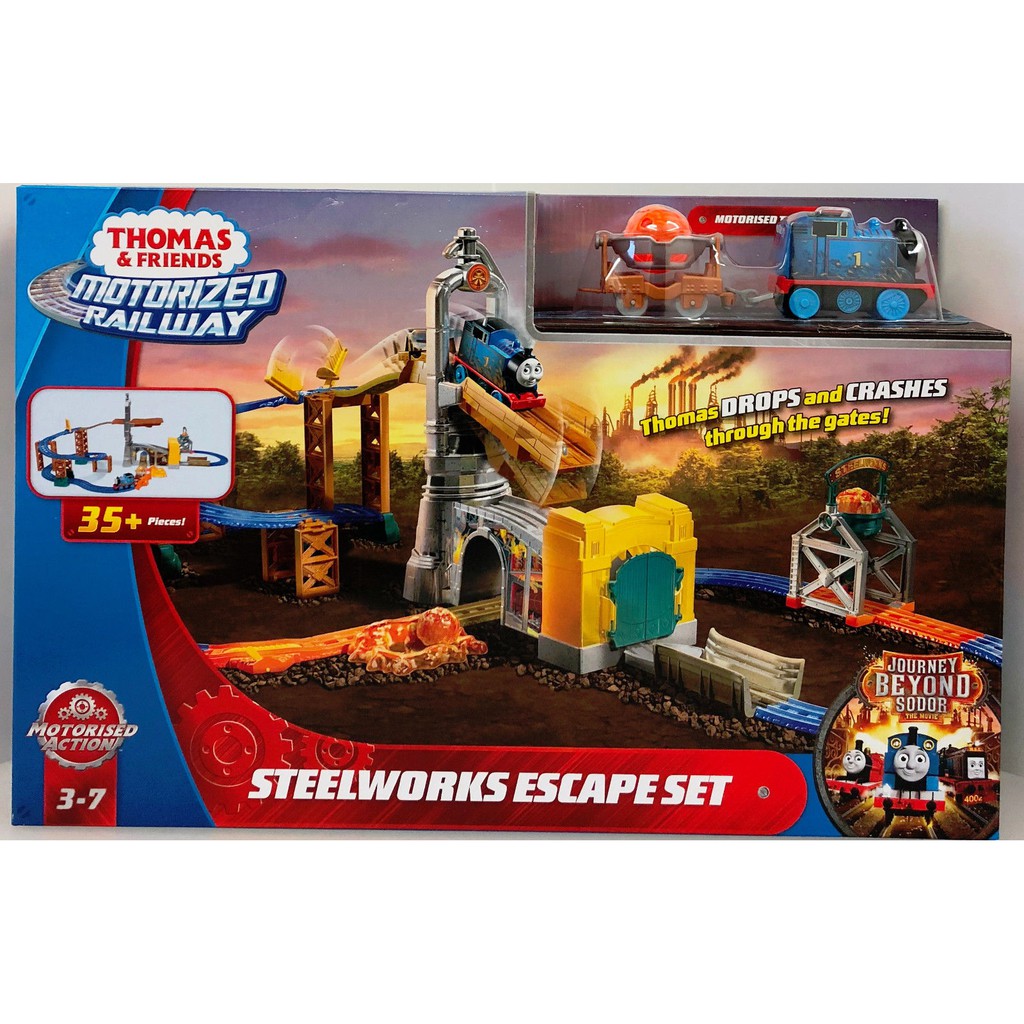 thomas and friends motorized railway steelworks escape set