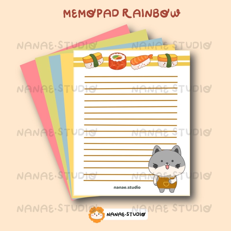 

Notebook Rainbow - Sushie NB06 | Nanae.studio
