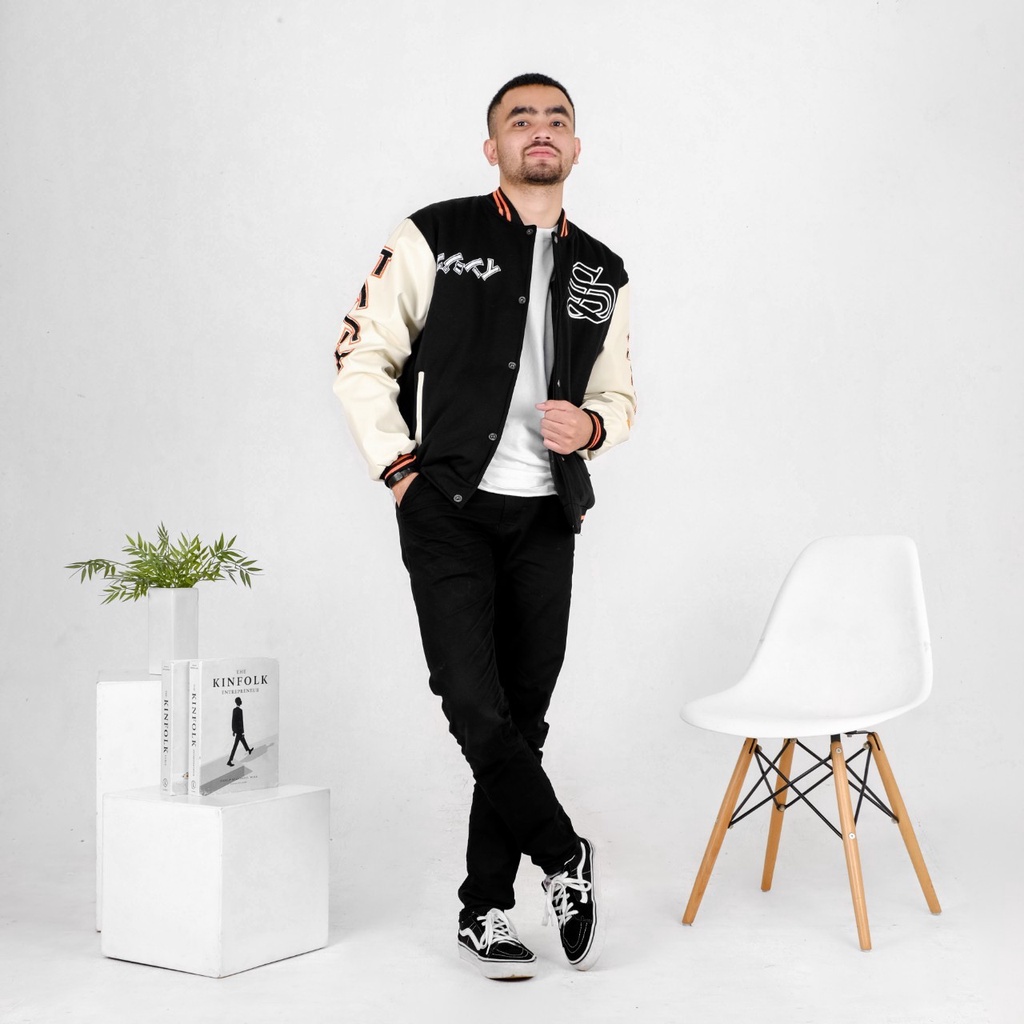 Jaket Varsity Basketball Bordir Sensor Unisex