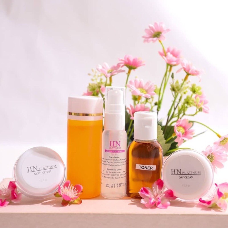 Cream HN Platinum original - Pemutih wajah BPOM