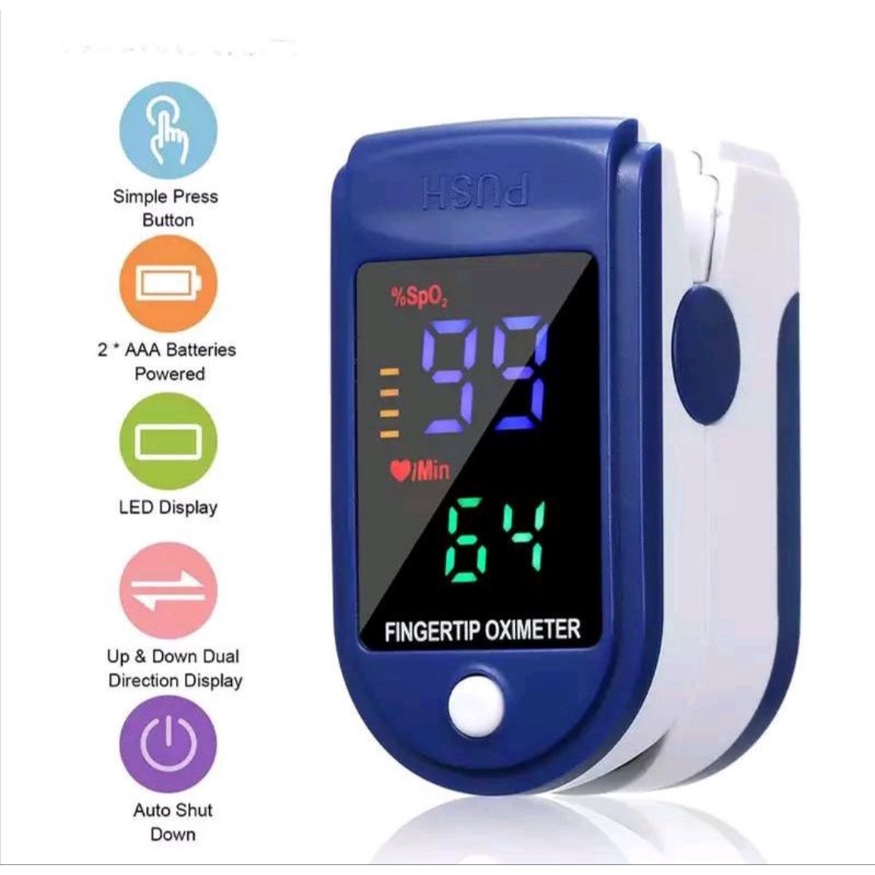 Fingertip pulse oxymeter LCD Colour P2000