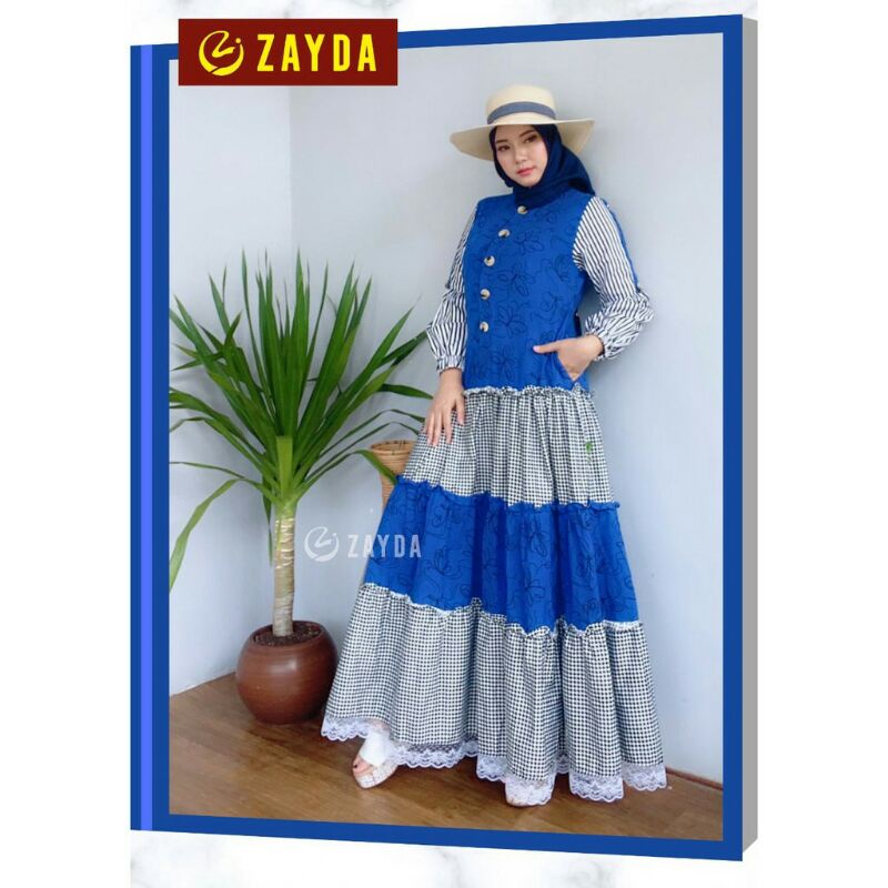 PROMO GAMIS BRANDED ZAYDA ZG72 TERLARIS TERBARU FASHION MUSLIMAH DRESS WANITA TRENDY ZAYDA GAMIS ORO