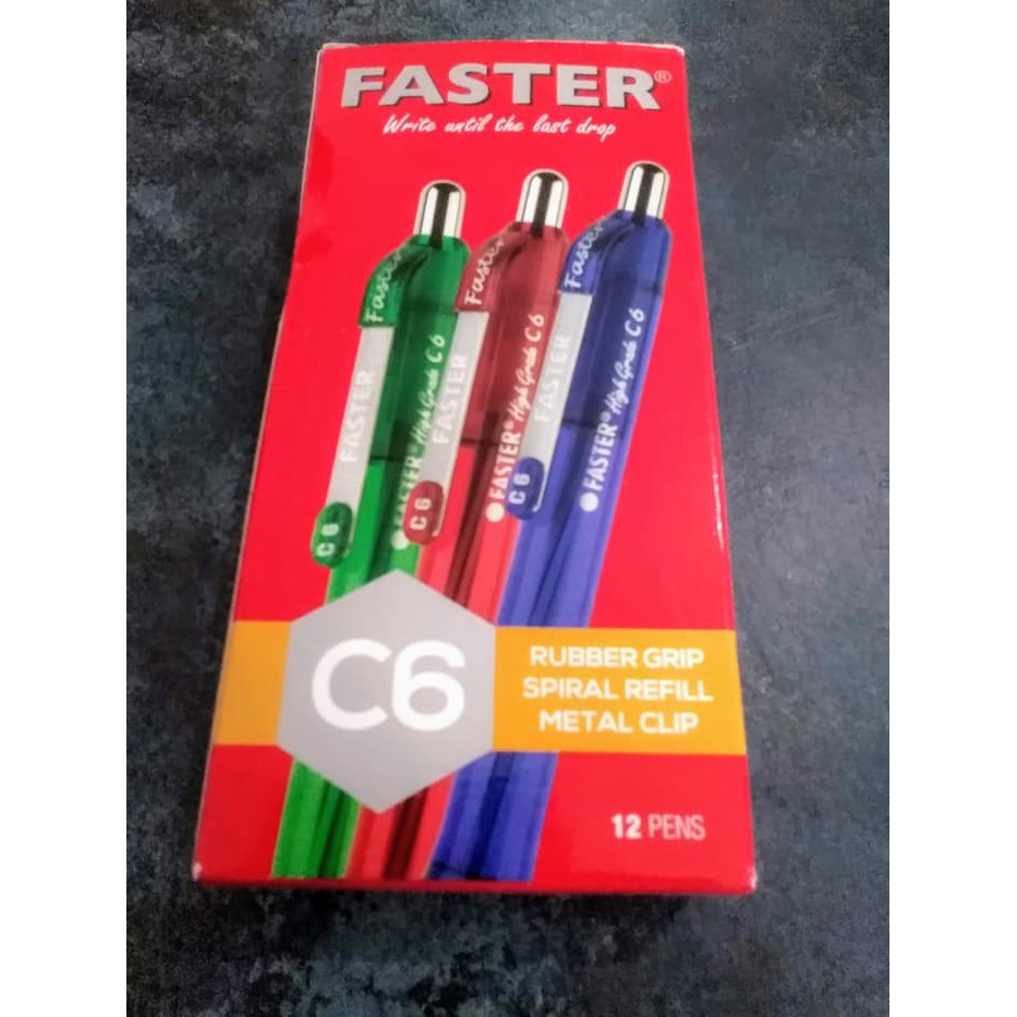 

Ballpoint / Pulpen Pen Faster C6 - Extra fine point/ Murah/ Terlaris !