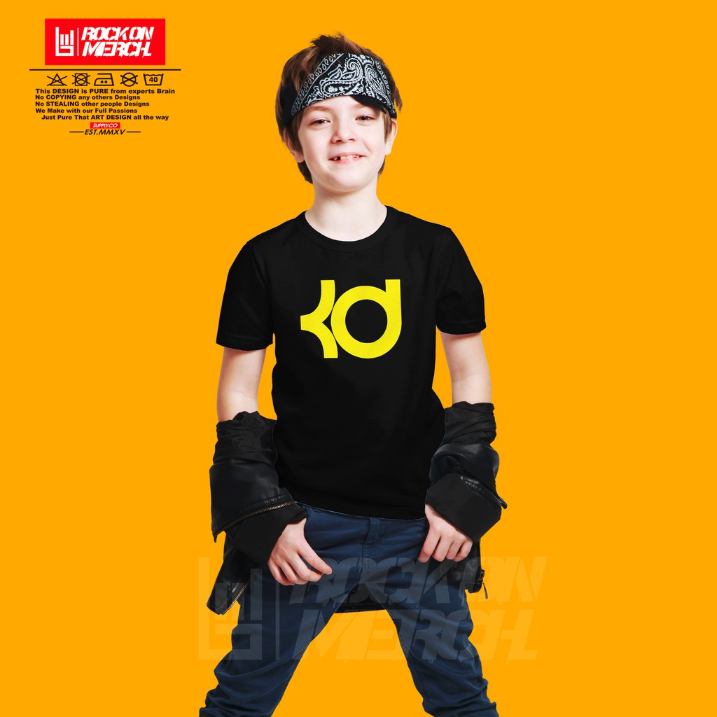 Kaos Anak Baju BASKET NBA KELVIN DURANT LOGO BASKETBALL Distro kids-Rock On