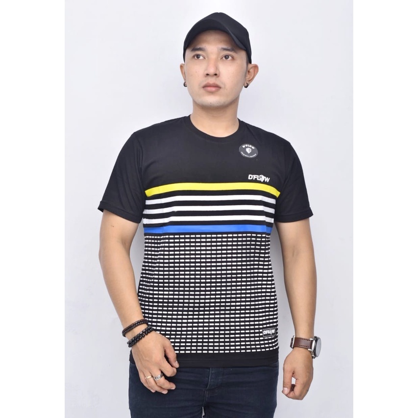 ORIGINAL KAOS DISTRO DFLOW ORIGINAL FREE STICKER | FASHION | BAJU DISTRO ORIGINAL | Hitam Spider