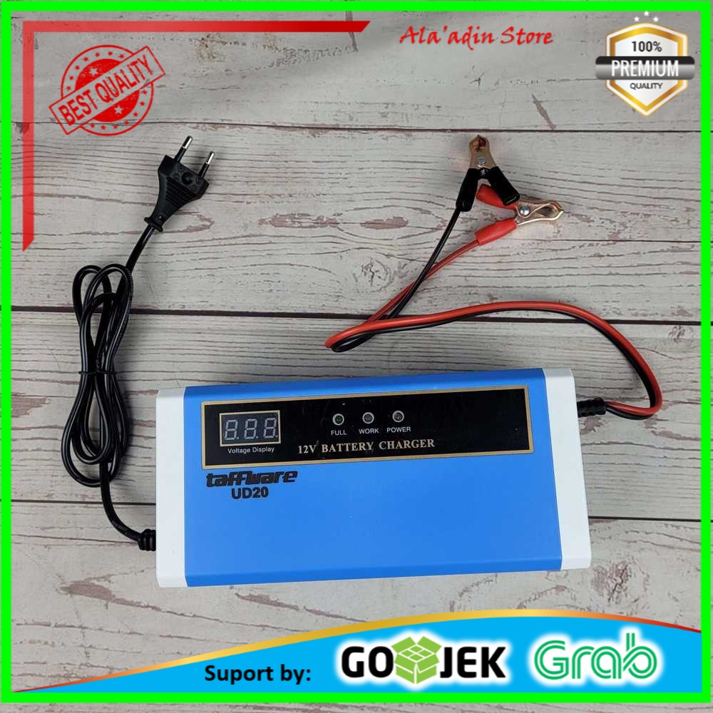 Cuci Gudang Taffware Charger Aki Mobil Motor Lead Acid 12V 10A - UD20