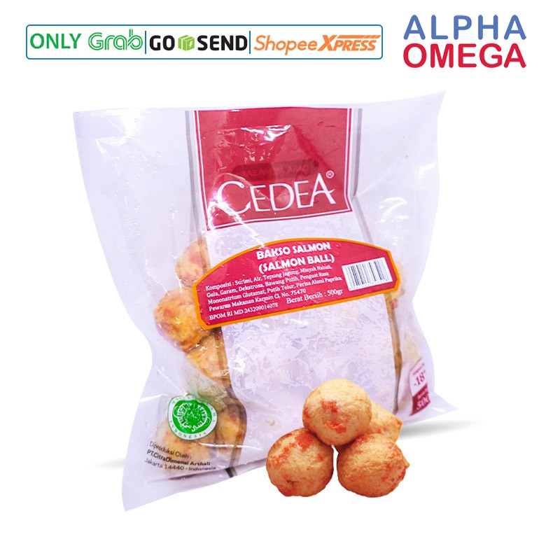 

CEDEA SALMON BALL 500 GRAM - BAKSO SALMON FROZEN SEAFOOD BEKU