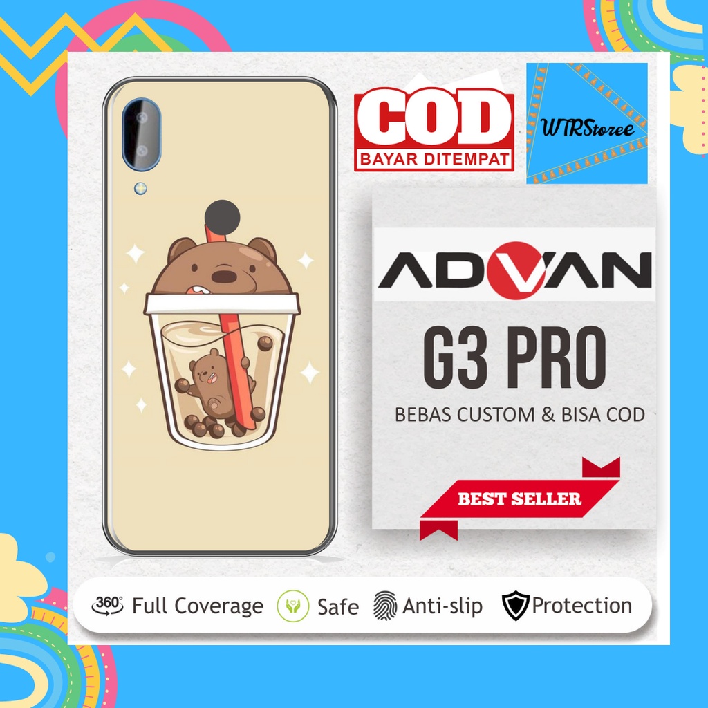 (BELI 1 DAPAT 2) GARSKIN STICKER CASE ADVAN G3 PRO BERUANG BISA CUSTOM - 1AB3