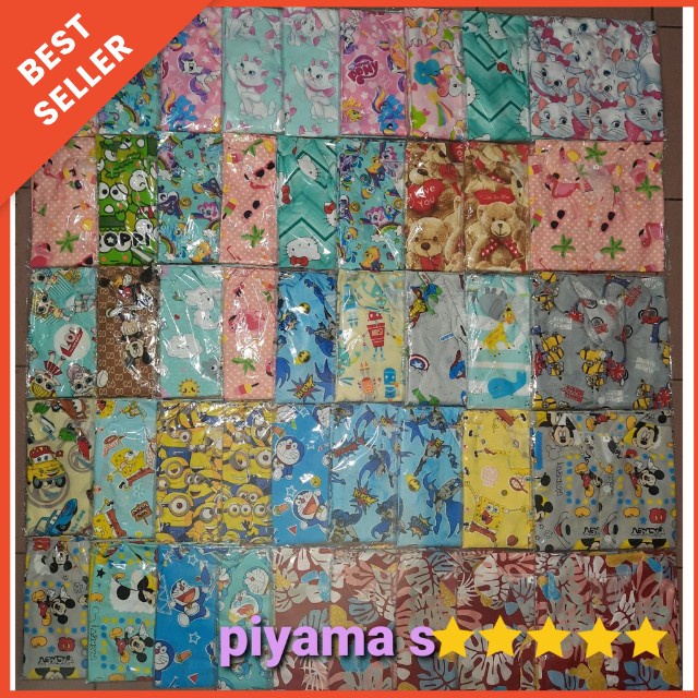 Setelan baju tidur anak piyama anak S 2-3 tahun laki-laki &amp; perempuan