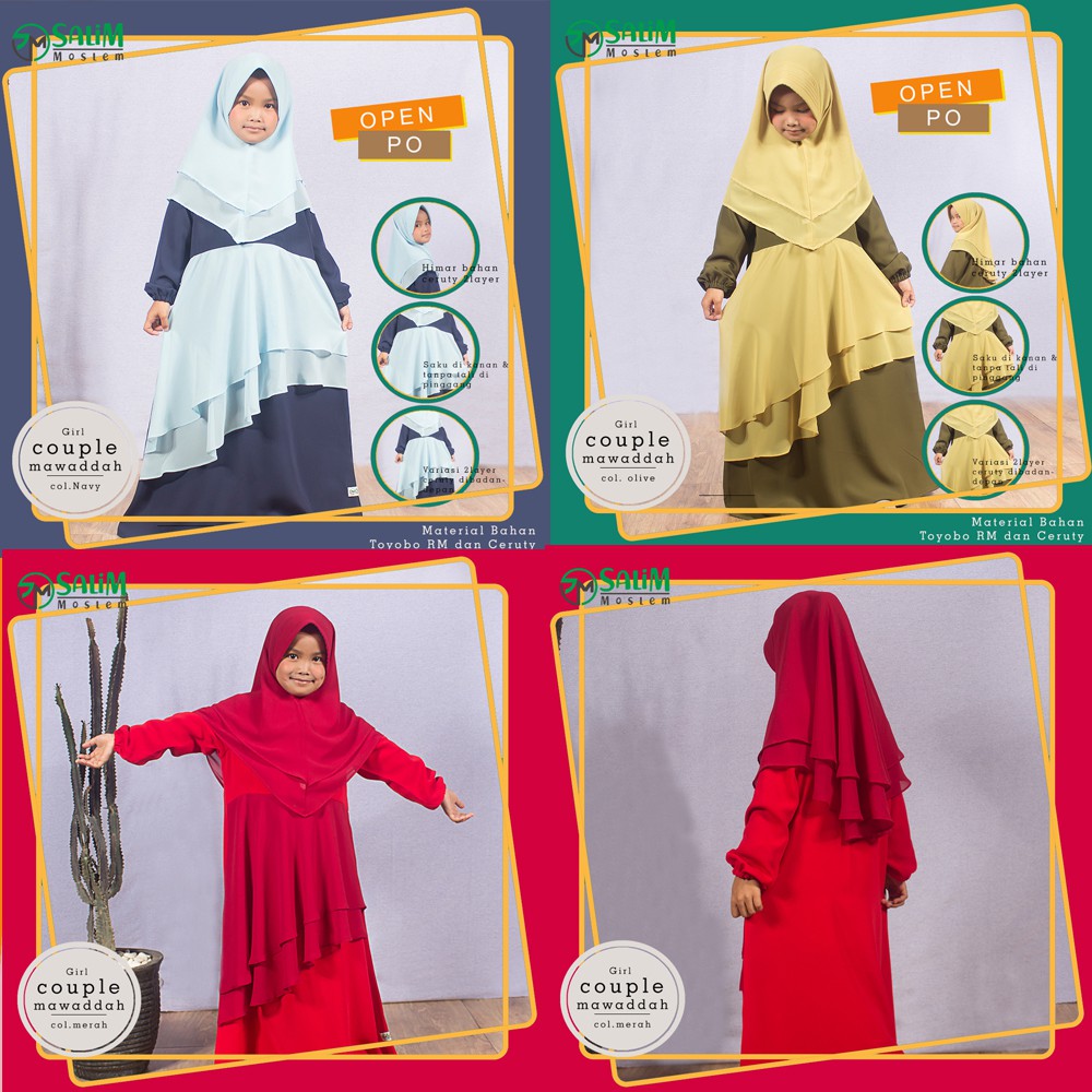 Salim Moslem - Gamis anak syari &quot;Mawaddah&quot;