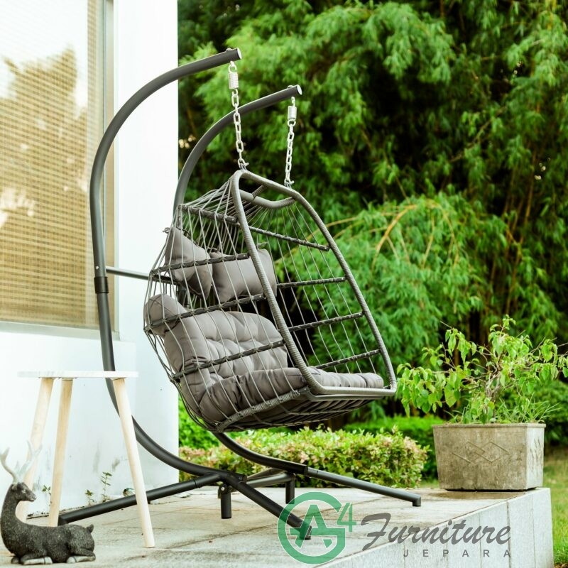 Kursi Gantung Rotan Stainless Jinbey