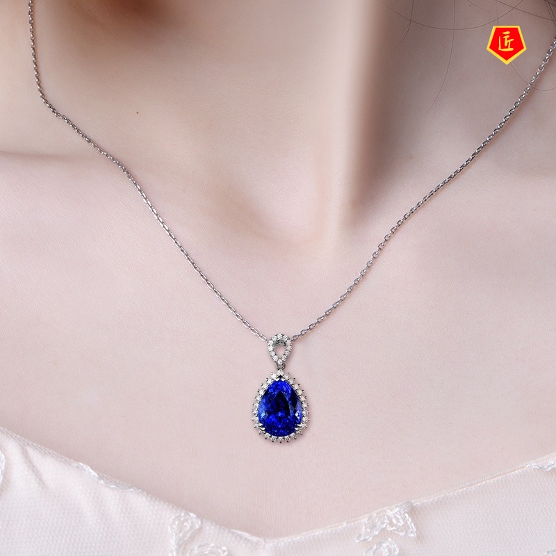 [Ready Stock]Classic Imperial Concubine Luxury Sapphire Pendant European and American Fashion