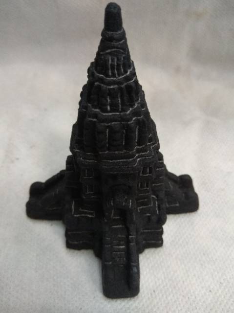 TERMURAH! MINIATUR CANDI PRAMBANAN 4 PINTU UKURAN MINI 9x7,5x7,5cm BAHAN BATU DEKORASI SOUVENIR UNIK