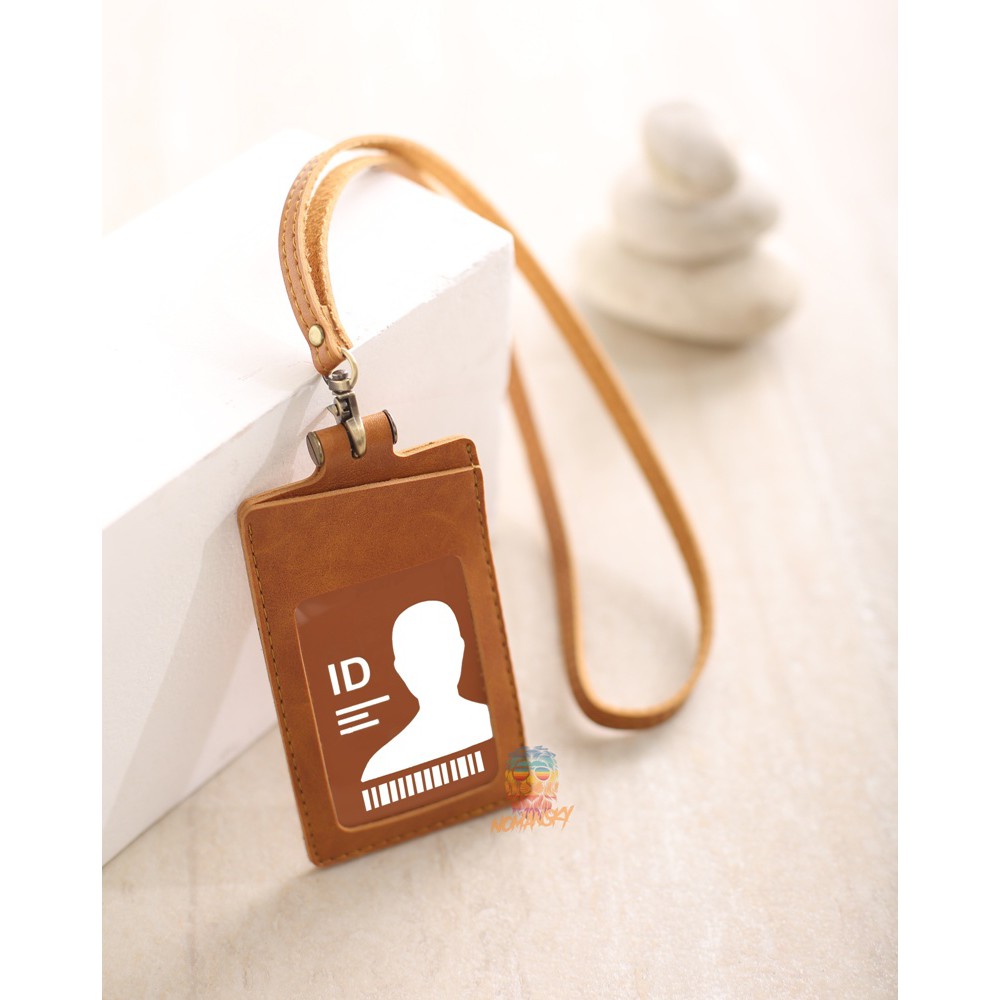 

ID CARD MAGNET HOLDER KULIT,NAME TAG ID CARD HOLDER KULIT KARYAWAN PEGAWAI (TEMBORO)