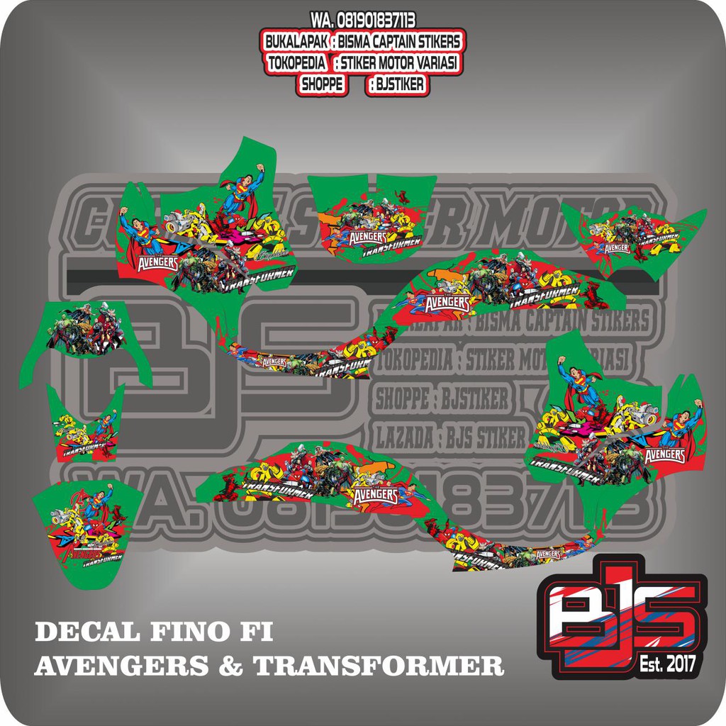 Decal Stiker Full Body Striping Full Body Fino Fi Transformer Dan