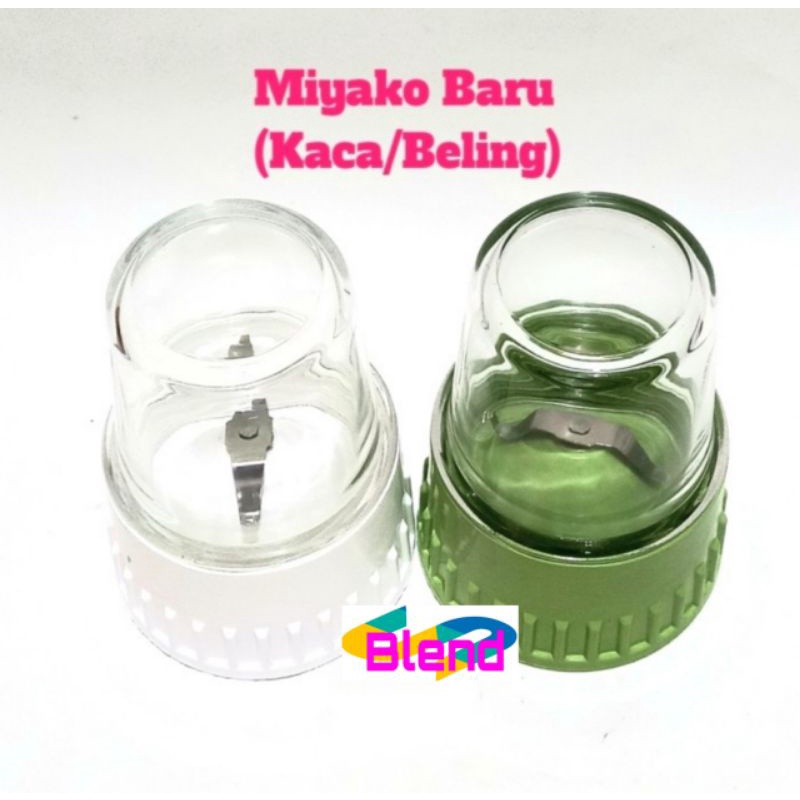 Gelas KACA SET Miyako Baru Bumbu KERING/Pisau Pelumat Blender