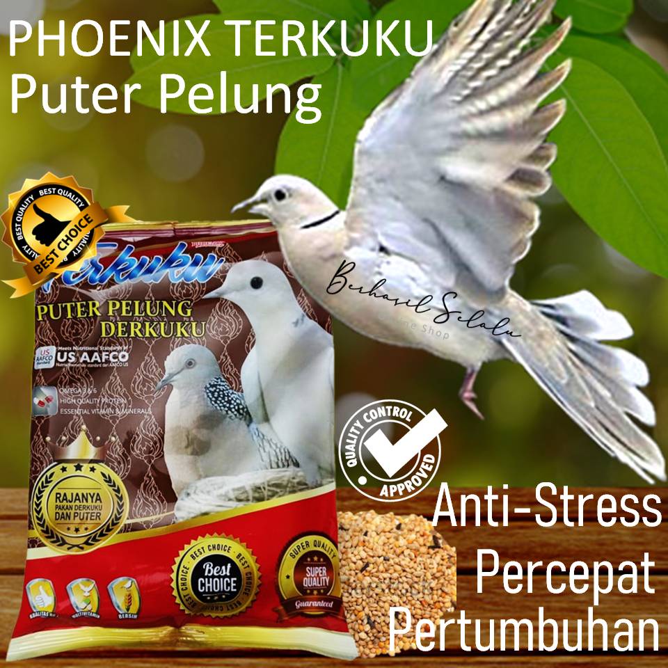 Makanan Pakan Vitamin Terkuku Derkuku Puter Pelung Milet Putih Merah